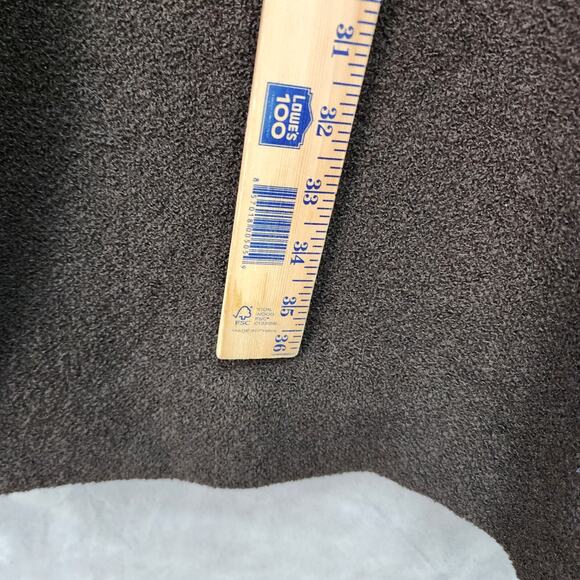 Vtg Stevens Forstmann Coat LARGE Leakas Furriers Dayton OH Dark Brown Tan Fur - Picture 9 of 16